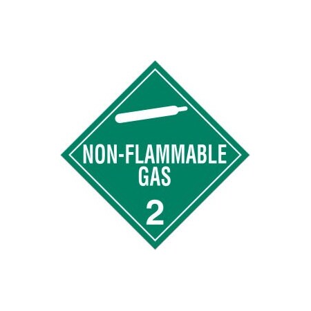 Top Tape And  Label. INCOM Class 2.2 Non-Flammable Gas Tagboard Placard - 100/Pkg TA220TB